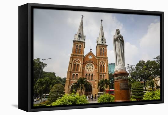 Notre Dame Cathedral, Ho Chi Minh City (Saigon), Vietnam, Indochina, Southeast Asia, Asia-Yadid Levy-Framed Premier Image Canvas