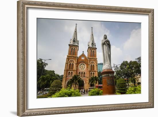 Notre Dame Cathedral, Ho Chi Minh City (Saigon), Vietnam, Indochina, Southeast Asia, Asia-Yadid Levy-Framed Photographic Print