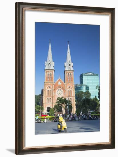 Notre Dame Cathedral, Ho Chi Minh City, Vietnam, Indochina, Southeast Asia, Asia-Ian Trower-Framed Photographic Print