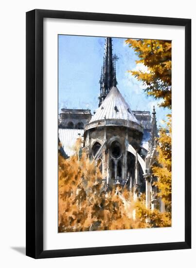 Notre Dame Cathedral in Autumn-Philippe Hugonnard-Framed Giclee Print