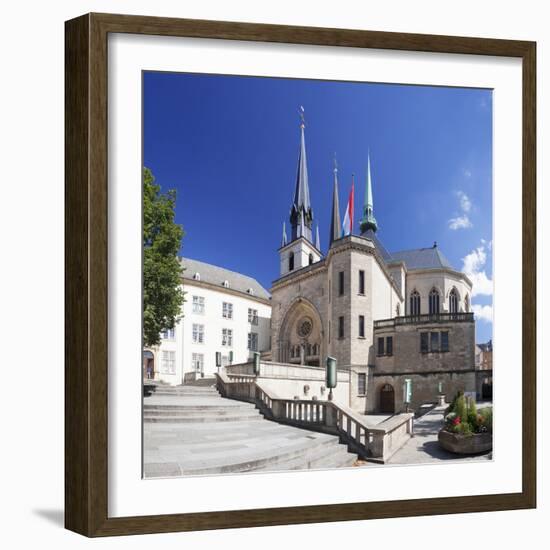 Notre Dame Cathedral, Luxembourg City, Grand Duchy of Luxembourg, Europe-Markus Lange-Framed Photographic Print