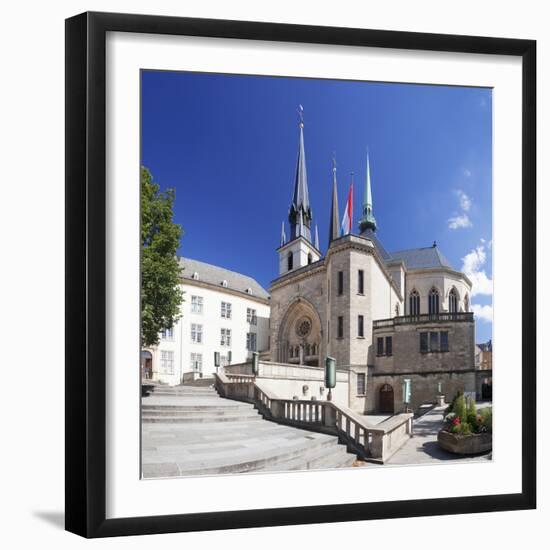 Notre Dame Cathedral, Luxembourg City, Grand Duchy of Luxembourg, Europe-Markus Lange-Framed Photographic Print