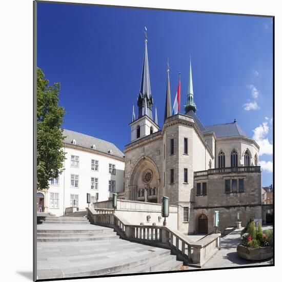 Notre Dame Cathedral, Luxembourg City, Grand Duchy of Luxembourg, Europe-Markus Lange-Mounted Photographic Print