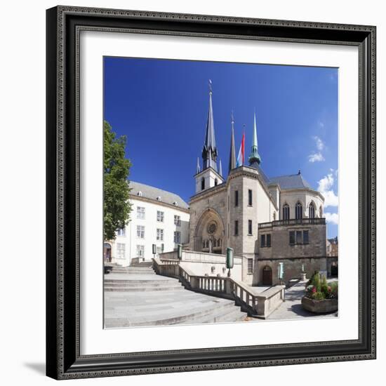 Notre Dame Cathedral, Luxembourg City, Grand Duchy of Luxembourg, Europe-Markus Lange-Framed Photographic Print