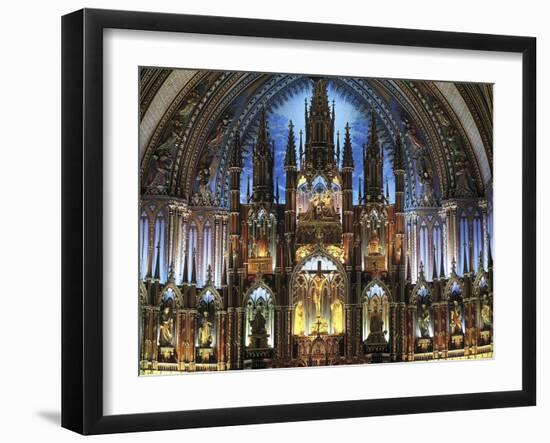 Notre Dame Cathedral, Montreal, Quebec, Canada-null-Framed Photographic Print