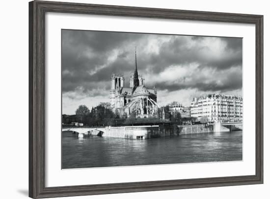 Notre Dame Cathedral on the River Seine, Paris, Ile De France, France, Europe-Markus Lange-Framed Photographic Print