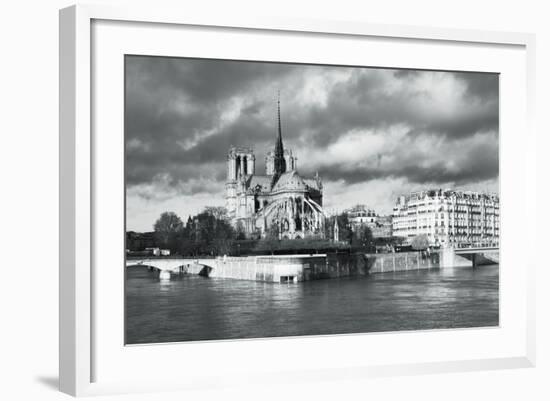 Notre Dame Cathedral on the River Seine, Paris, Ile De France, France, Europe-Markus Lange-Framed Photographic Print