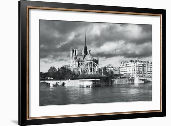 Notre Dame Cathedral on the River Seine, Paris, Ile De France, France, Europe-Markus Lange-Framed Photographic Print