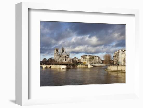 Notre Dame Cathedral on the River Seine, Paris, Ile De France, France, Europe-Markus Lange-Framed Photographic Print