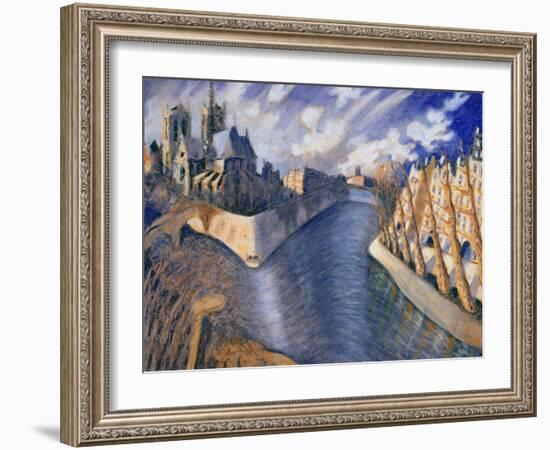 Notre Dame Cathedral, Paris, 1986-Charlotte Johnson Wahl-Framed Giclee Print