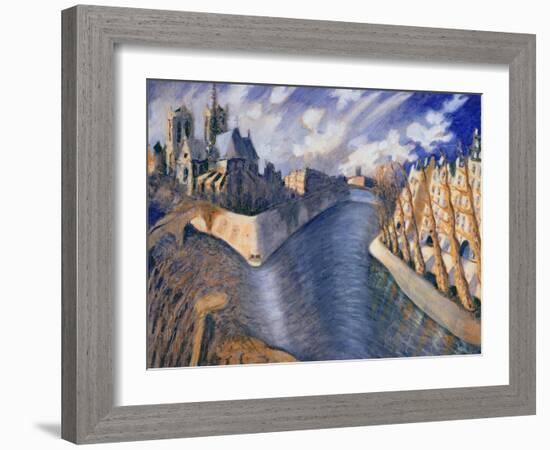 Notre Dame Cathedral, Paris, 1986-Charlotte Johnson Wahl-Framed Giclee Print