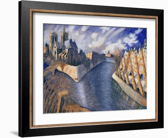 Notre Dame Cathedral, Paris, 1986-Charlotte Johnson Wahl-Framed Giclee Print