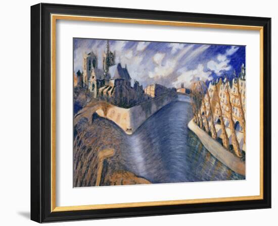 Notre Dame Cathedral, Paris, 1986-Charlotte Johnson Wahl-Framed Giclee Print