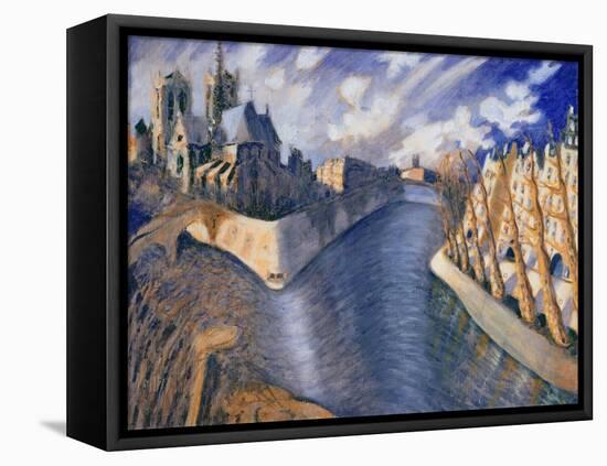 Notre Dame Cathedral, Paris, 1986-Charlotte Johnson Wahl-Framed Premier Image Canvas