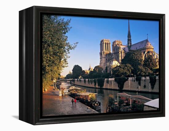 Notre Dame Cathedral, Paris, France-Peter Adams-Framed Premier Image Canvas