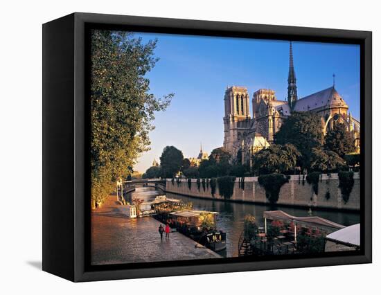 Notre Dame Cathedral, Paris, France-Peter Adams-Framed Premier Image Canvas