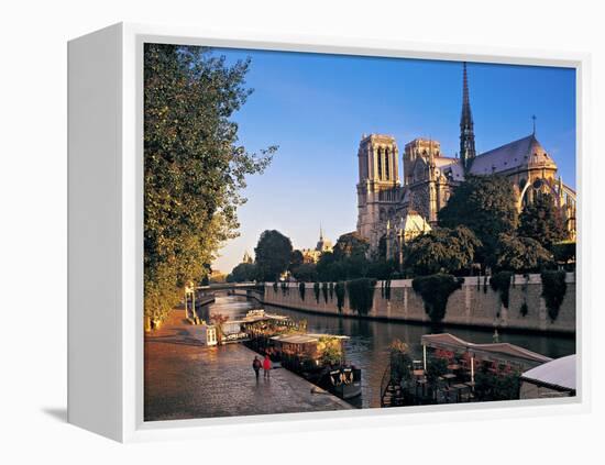 Notre Dame Cathedral, Paris, France-Peter Adams-Framed Premier Image Canvas