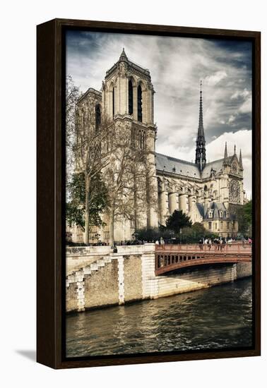 Notre Dame Cathedral - Paris - France-Philippe Hugonnard-Framed Premier Image Canvas