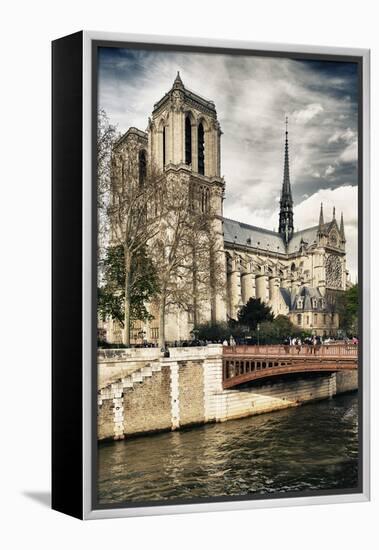 Notre Dame Cathedral - Paris - France-Philippe Hugonnard-Framed Premier Image Canvas