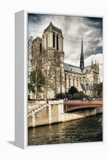 Notre Dame Cathedral - Paris - France-Philippe Hugonnard-Framed Premier Image Canvas