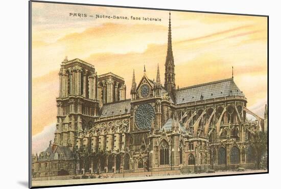Notre Dame Cathedral, Paris, France-null-Mounted Art Print