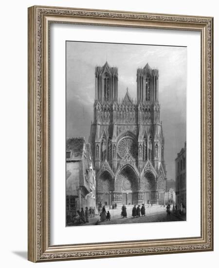 Notre Dame Cathedral, Rheims, France, 1847-A Varin-Framed Giclee Print