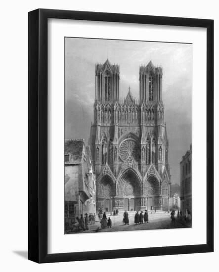 Notre Dame Cathedral, Rheims, France, 1847-A Varin-Framed Giclee Print
