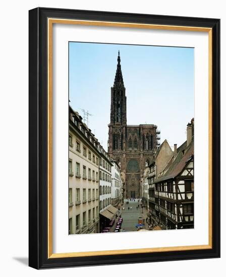 Notre Dame Cathedral, Strasbourg, Begun in Romanesque Style in 1015, Gothic Building, 1176-1439-null-Framed Giclee Print