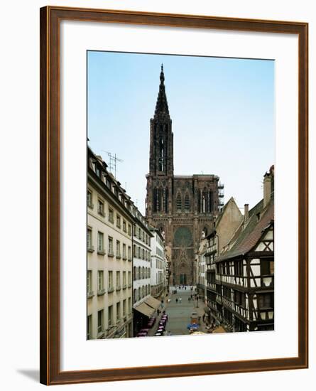 Notre Dame Cathedral, Strasbourg, Begun in Romanesque Style in 1015, Gothic Building, 1176-1439-null-Framed Giclee Print