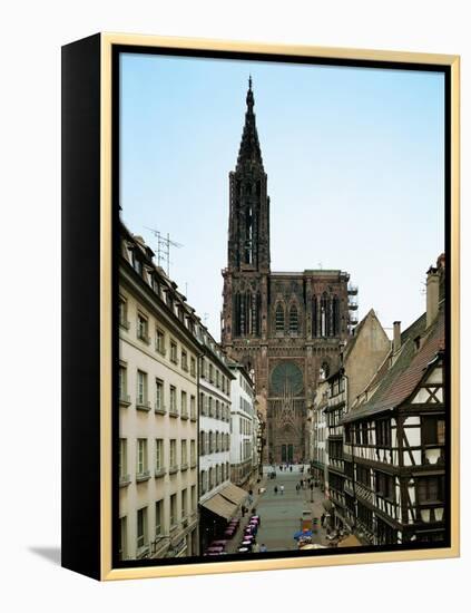 Notre Dame Cathedral, Strasbourg, Begun in Romanesque Style in 1015, Gothic Building, 1176-1439-null-Framed Premier Image Canvas