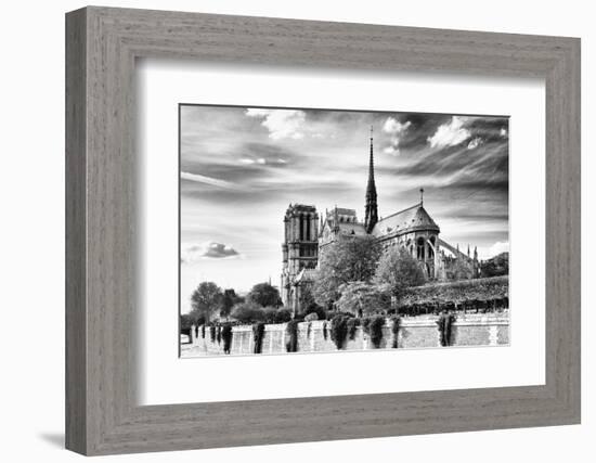 Notre Dame Cathedral - the banks of the Seine in Paris - France-Philippe Hugonnard-Framed Photographic Print