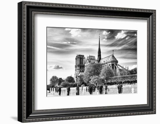 Notre Dame Cathedral - the banks of the Seine in Paris - France-Philippe Hugonnard-Framed Photographic Print