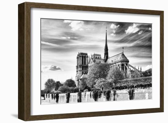 Notre Dame Cathedral - the banks of the Seine in Paris - France-Philippe Hugonnard-Framed Photographic Print