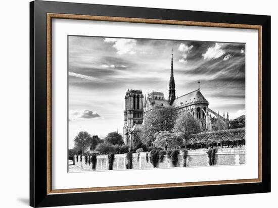 Notre Dame Cathedral - the banks of the Seine in Paris - France-Philippe Hugonnard-Framed Photographic Print