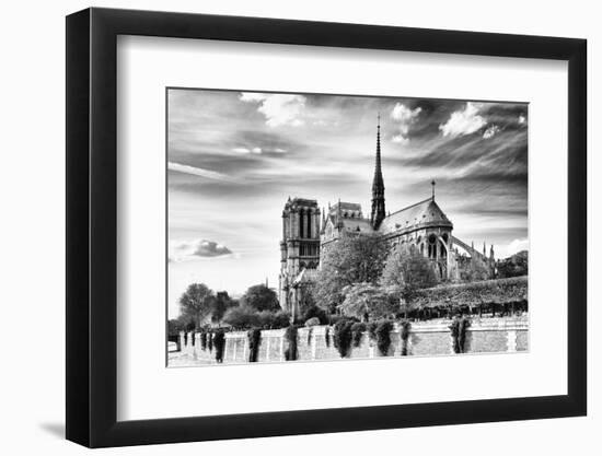 Notre Dame Cathedral - the banks of the Seine in Paris - France-Philippe Hugonnard-Framed Premium Photographic Print