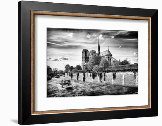 Notre Dame Cathedral - the banks of the Seine in Paris - France-Philippe Hugonnard-Framed Photographic Print