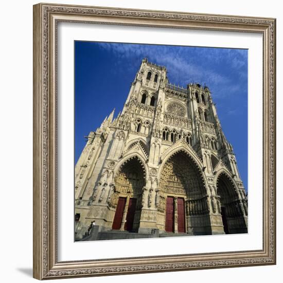 Notre Dame Cathedral, UNESCO World Heritage Site, Amiens, Picardy, France, Europe-Stuart Black-Framed Photographic Print