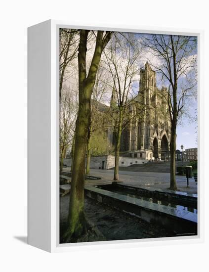 Notre Dame, Christian Cathedral, Amiens, Picardy, France, Europe-David Hughes-Framed Premier Image Canvas