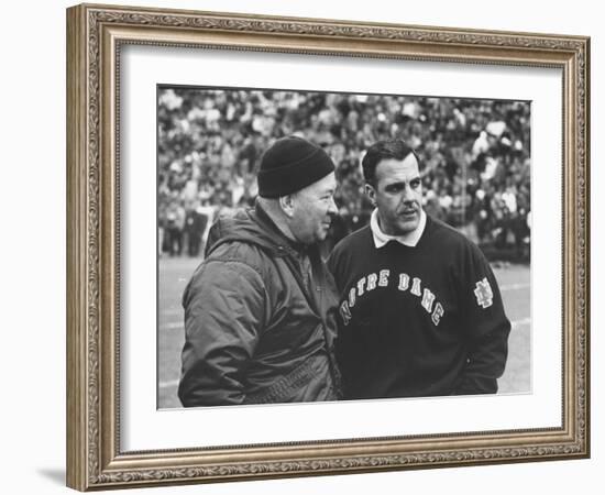 Notre Dame Coach Ara Parseghian-John Dominis-Framed Photographic Print