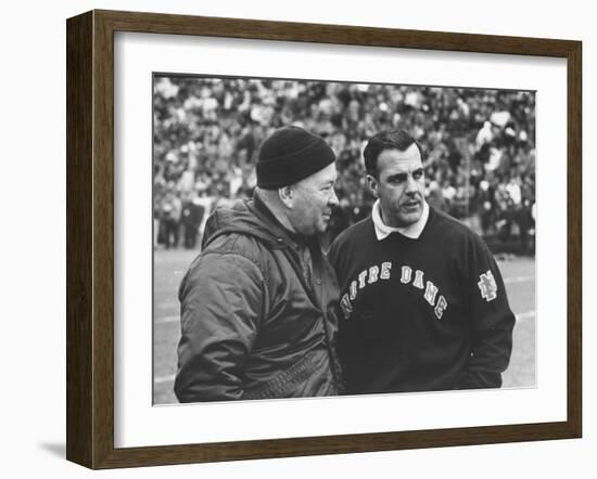 Notre Dame Coach Ara Parseghian-John Dominis-Framed Photographic Print