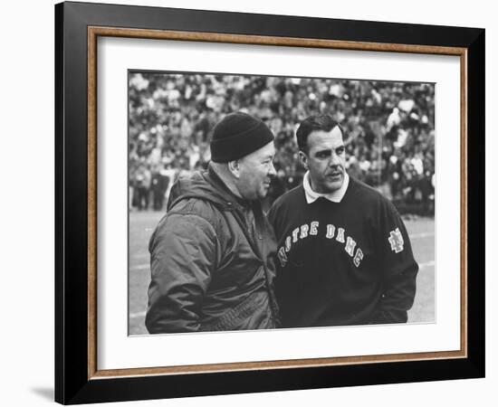 Notre Dame Coach Ara Parseghian-John Dominis-Framed Photographic Print