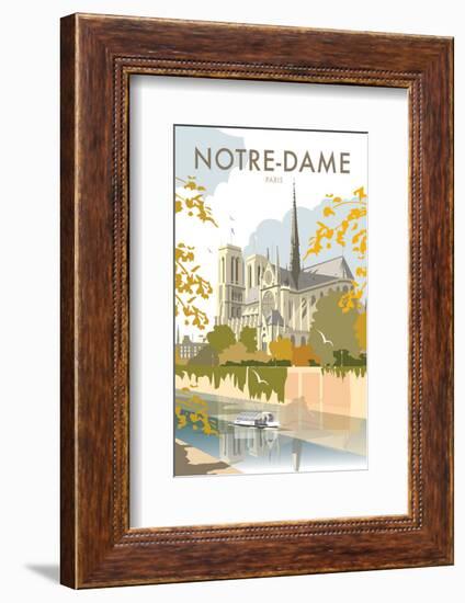 Notre Dame - Dave Thompson Contemporary Travel Print-Dave Thompson-Framed Giclee Print