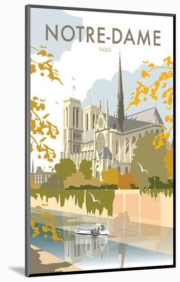 Notre Dame - Dave Thompson Contemporary Travel Print-Dave Thompson-Mounted Giclee Print