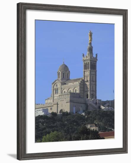 Notre Dame de La Garde Church, Marseilles, Bouches du Rhone, Provence, France, Europe-Rolf Richardson-Framed Photographic Print