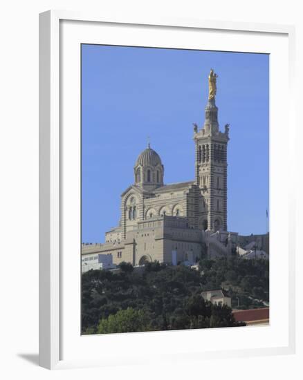 Notre Dame de La Garde Church, Marseilles, Bouches du Rhone, Provence, France, Europe-Rolf Richardson-Framed Photographic Print