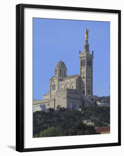 Notre Dame de La Garde Church, Marseilles, Bouches du Rhone, Provence, France, Europe-Rolf Richardson-Framed Photographic Print