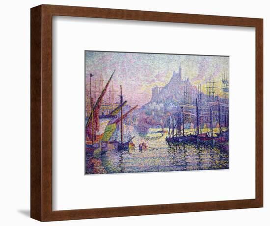 Notre-Dame-De-La-Garde (La Bonne-Mère), Marseilles-Paul Signac-Framed Premium Giclee Print