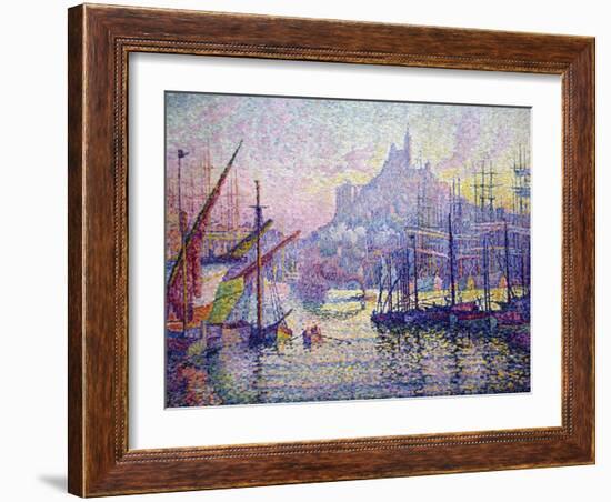 Notre-Dame-De-La-Garde (La Bonne-Mère), Marseilles-Paul Signac-Framed Art Print