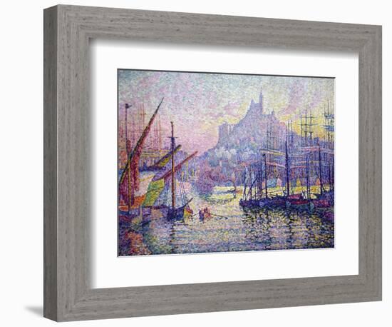 Notre-Dame-De-La-Garde (La Bonne-Mère), Marseilles-Paul Signac-Framed Art Print