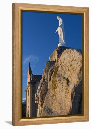 Notre Dame De La Serra Church at Dawn, Calvi, Corsica, France-Walter Bibikow-Framed Premier Image Canvas
